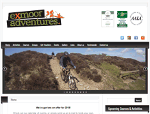 Tablet Screenshot of exmooradventures.co.uk